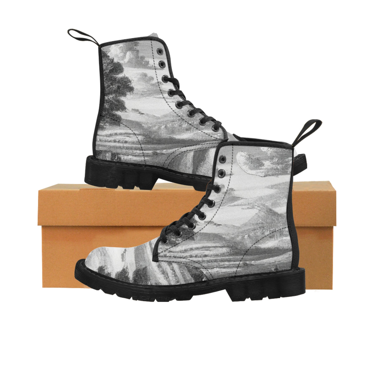 Glencarra. - Women's Canvas Combat Boot