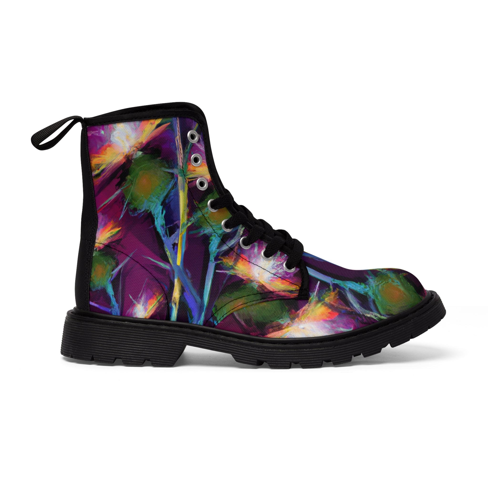 Gneissburgh - Women's Canvas Combat Boot