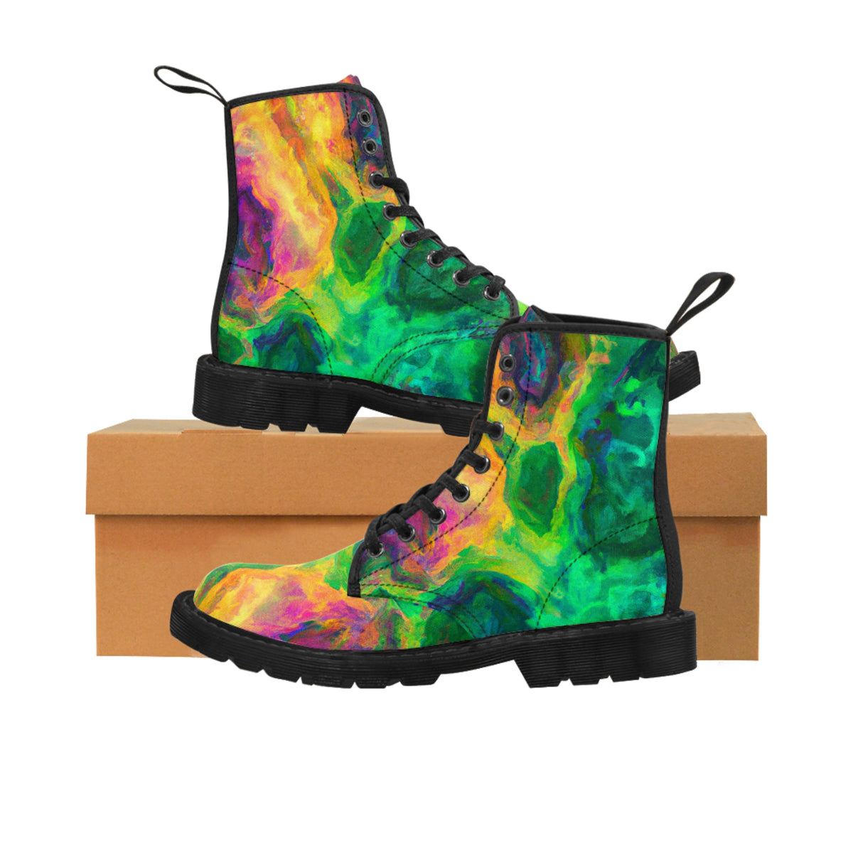 Drumfeshie - Women's Canvas Combat Boot