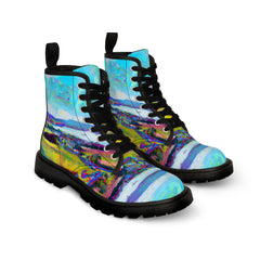 Glimmochy - Women's Canvas Combat Boot