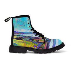 Glimmochy - Women's Canvas Combat Boot