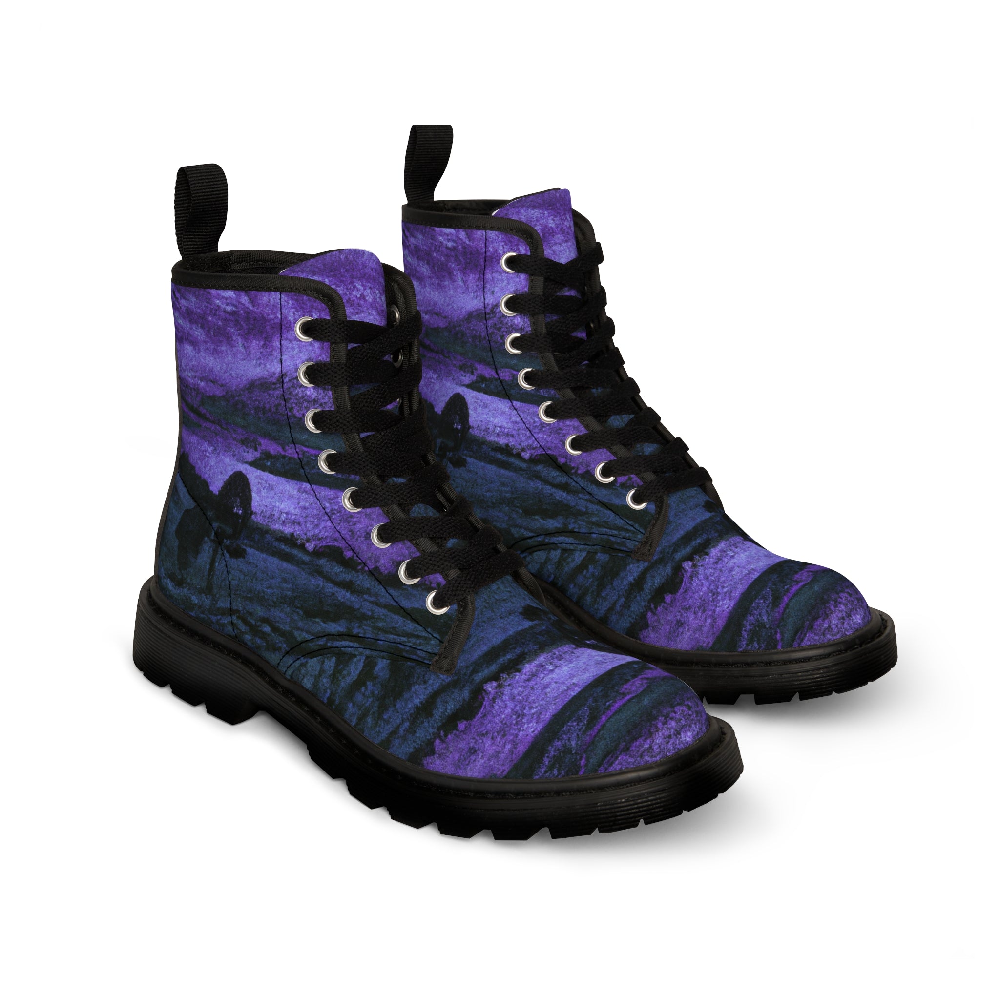 Auchduin - Women's Canvas Combat Boot