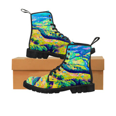 Dalcluney - Women's Canvas Combat Boot