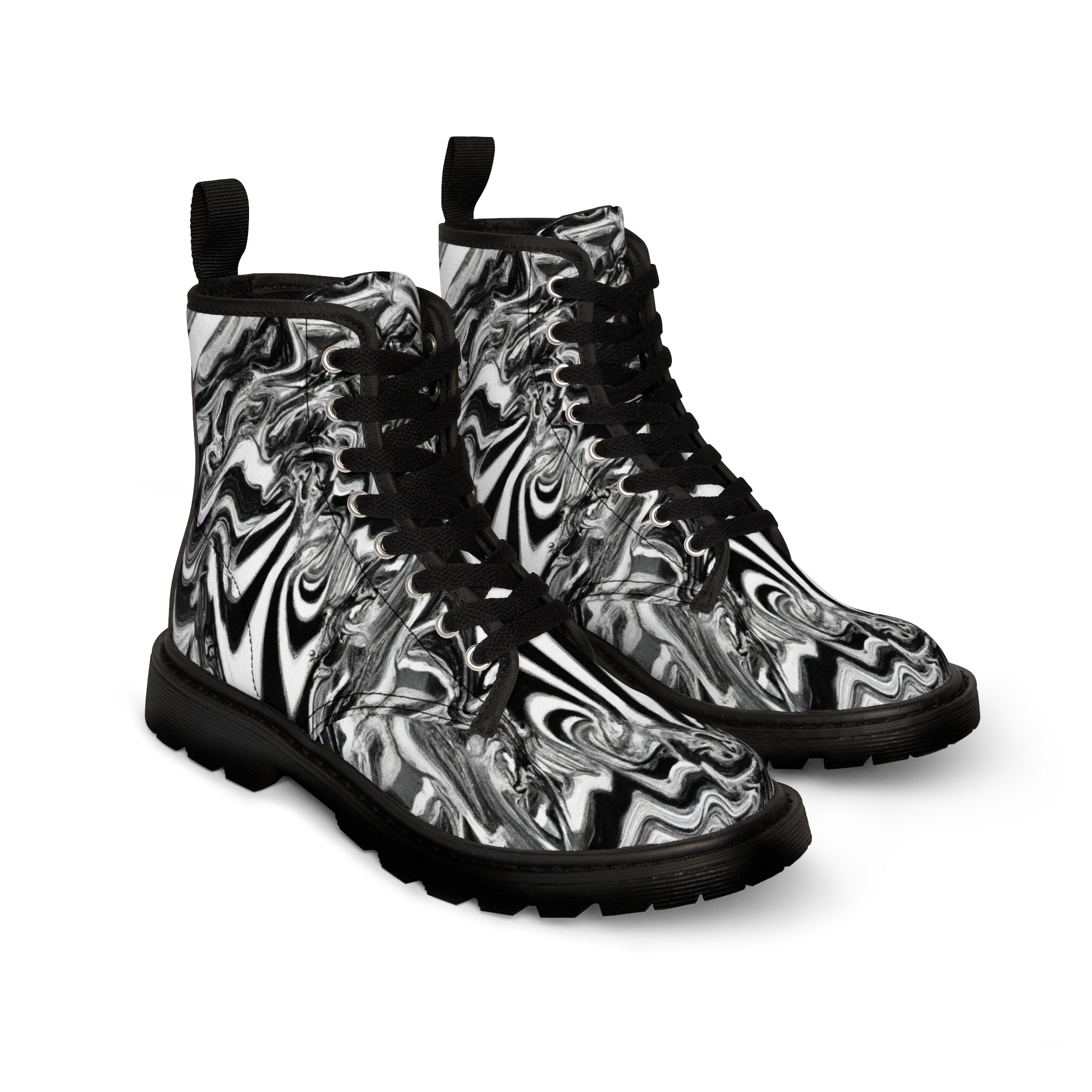 Gowanlie - Women's Canvas Combat Boot