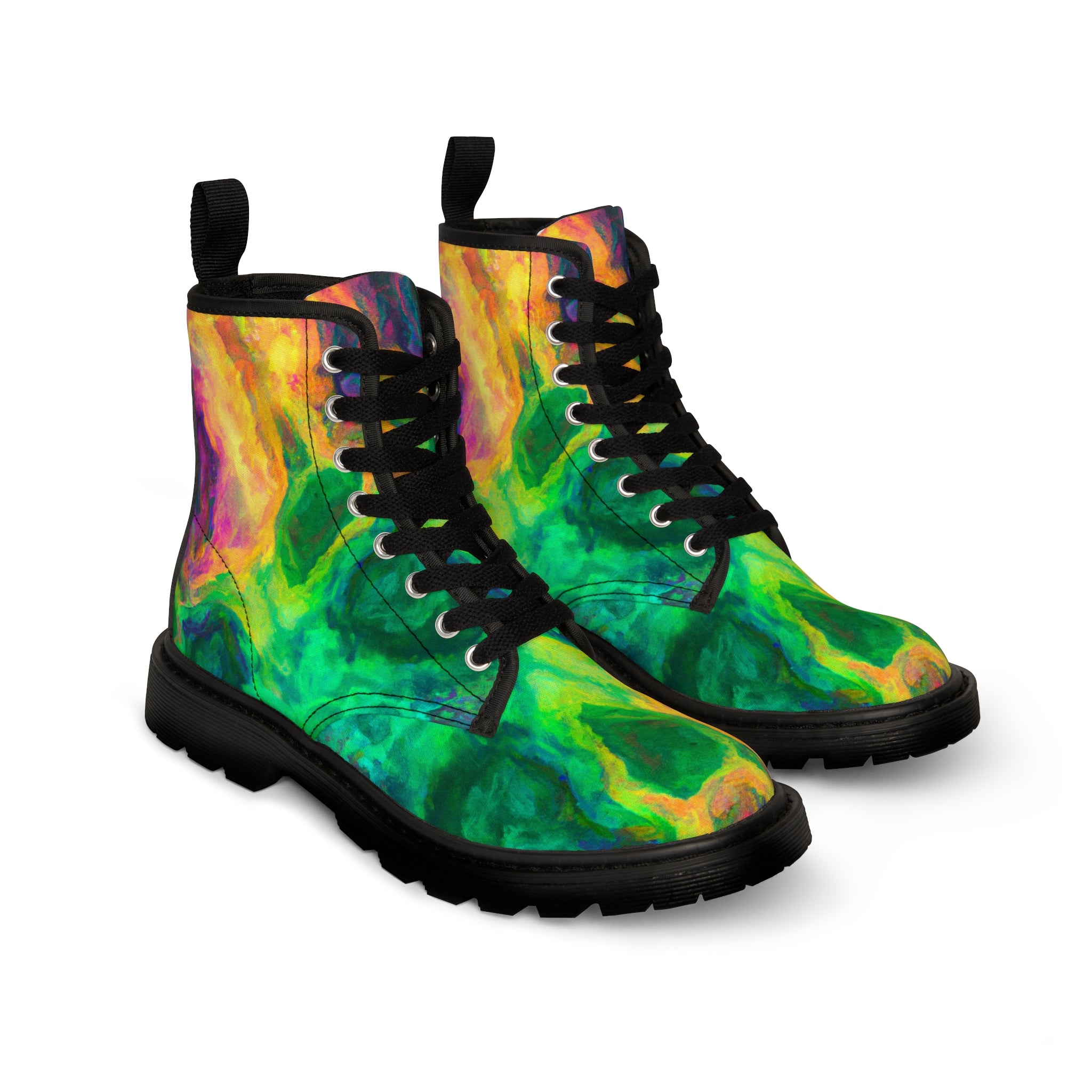 Drumfeshie - Women's Canvas Combat Boot