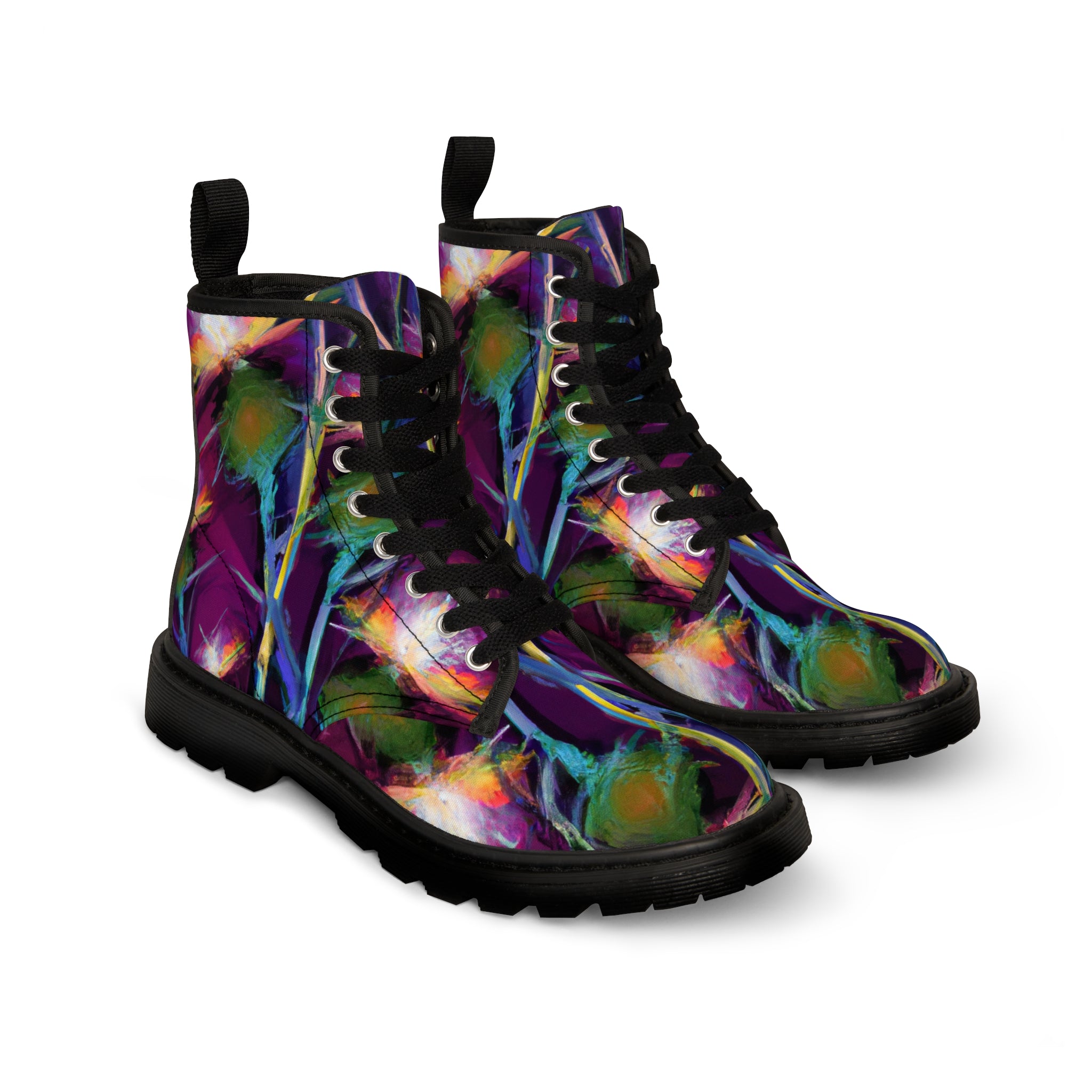 Gneissburgh - Women's Canvas Combat Boot