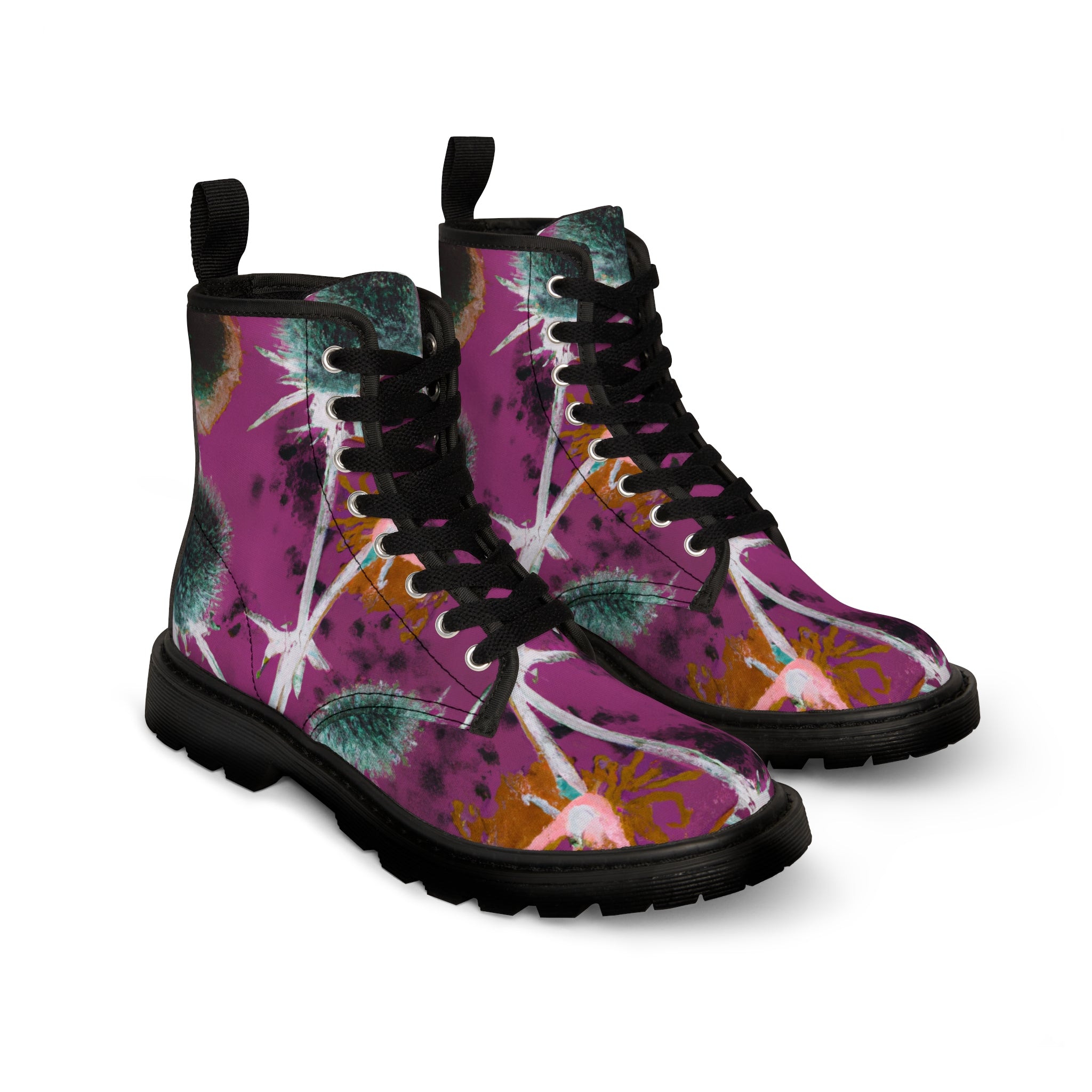 Glenlock. - Women's Canvas Combat Boot