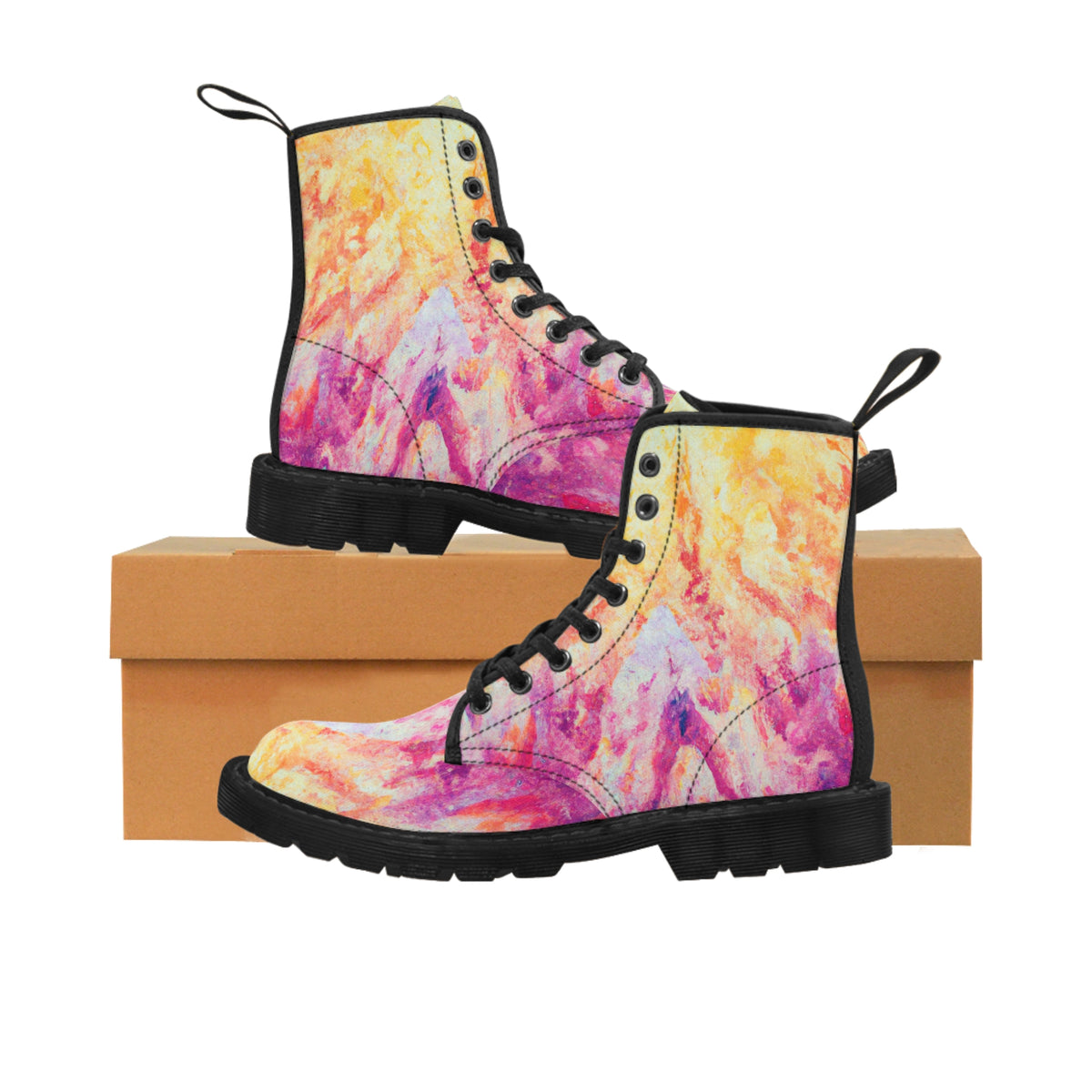 Davvan. - Women's Canvas Combat Boot