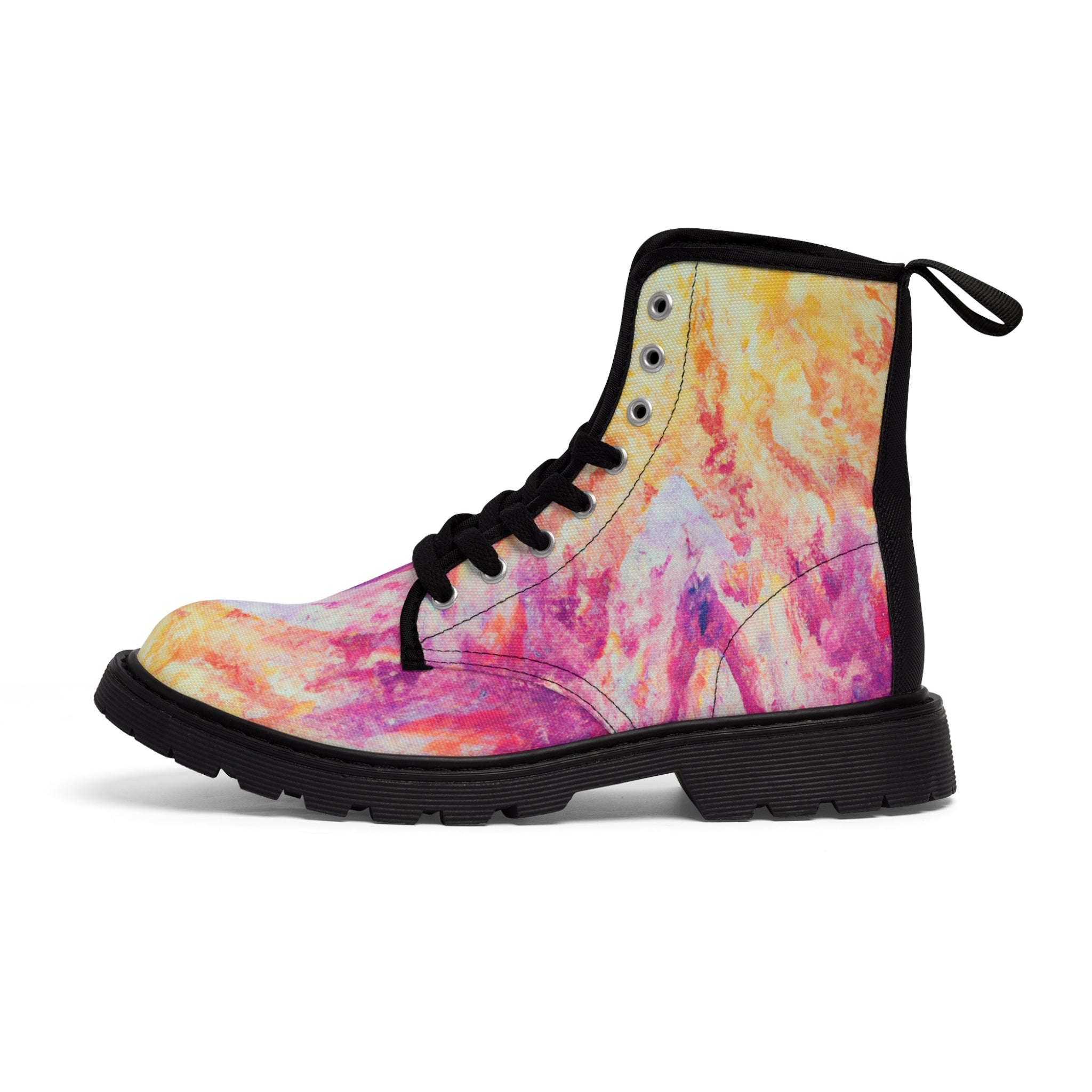 Davvan. - Women's Canvas Combat Boot