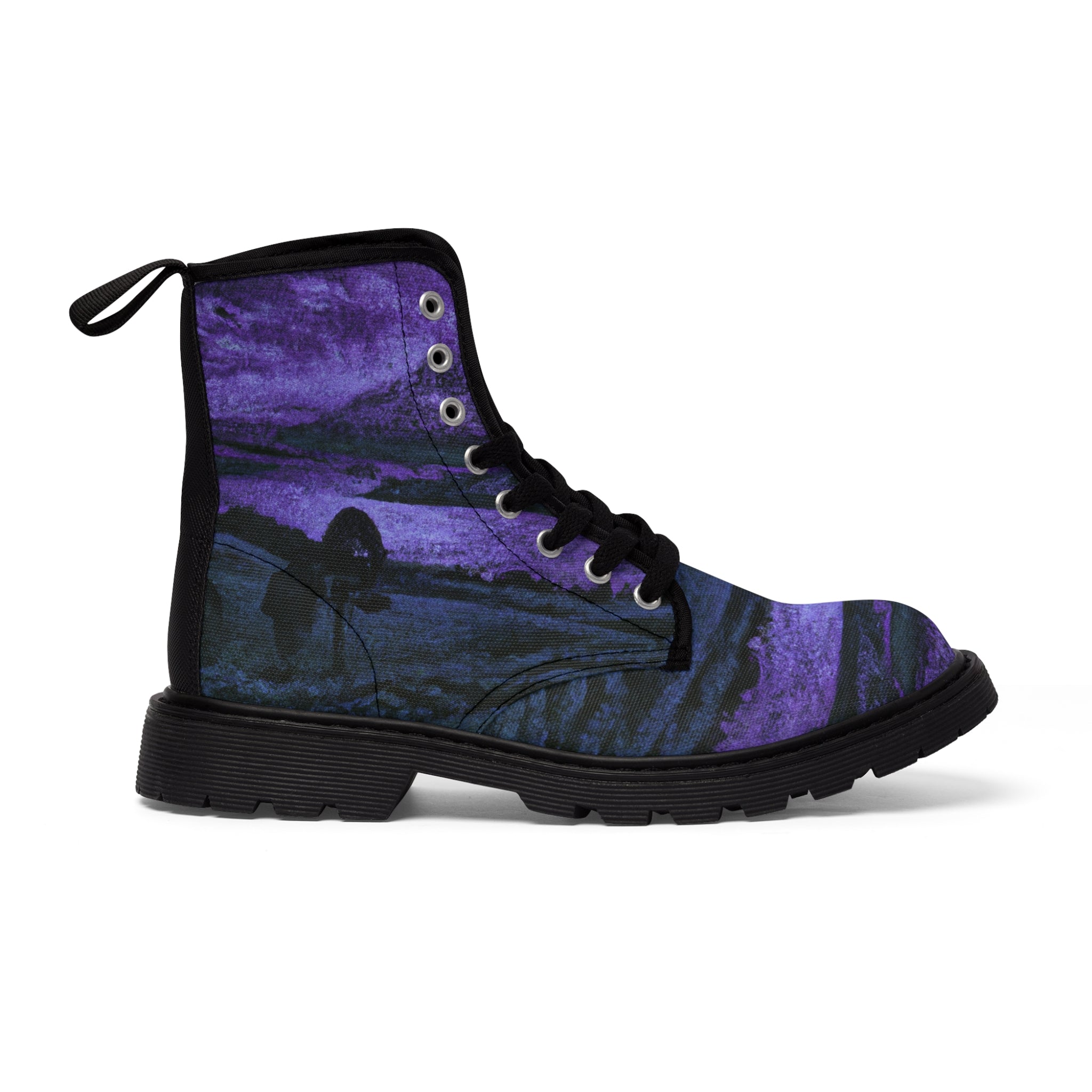 Auchduin - Women's Canvas Combat Boot