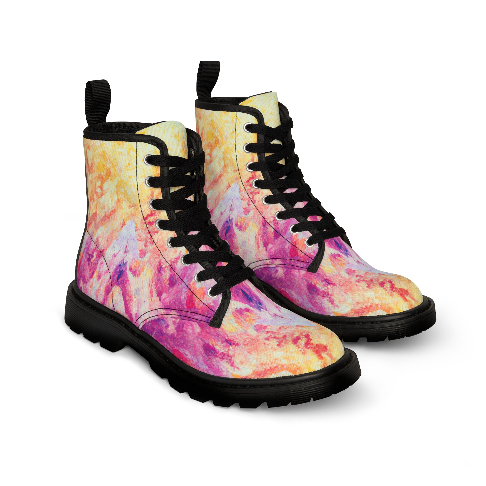 Davvan. - Women's Canvas Combat Boot